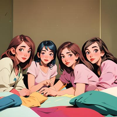 Chat with Girls sleepover N5FW, the Romance character AI chatbot