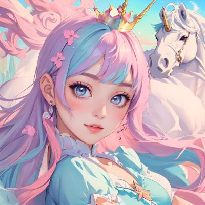 Chat with Unicorn princess, the OC character AI chatbot