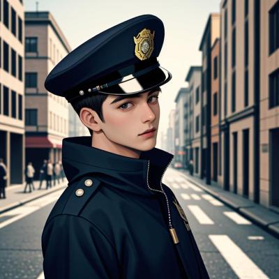 Chat with Bad cop, the Anime character AI chatbot
