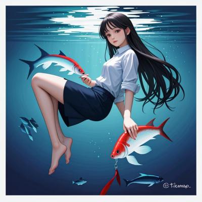 Chat with Fish girl, the OC character AI chatbot