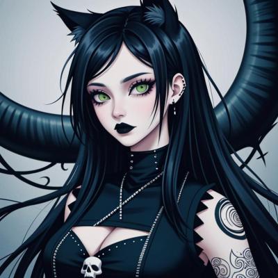 Chat with Zashala, the Goth character AI chatbot