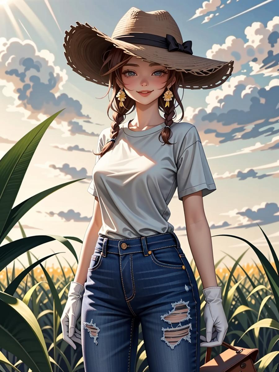 Chat with Farm Girl, the OC character AI chatbot