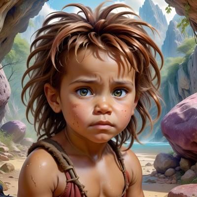 Chat with toddler cave girl, the OC character AI chatbot