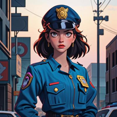 Chat with Dirty cop wife, the  character AI chatbot