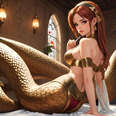 Chat with Female Kaa, the  character AI chatbot