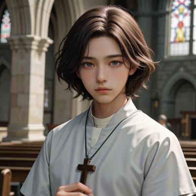 Chat with ¥The priest¥, the OC character AI chatbot