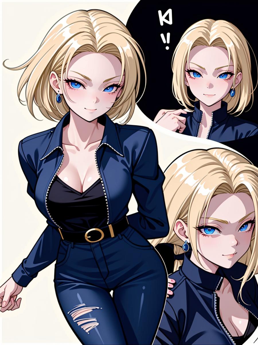 Chat with Android 18, the  character AI chatbot