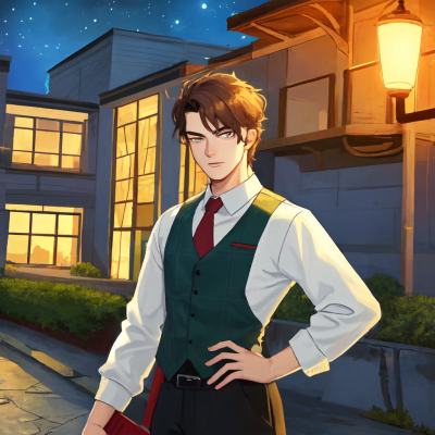 Chat with Male nightgard (FNAF), the OC character AI chatbot