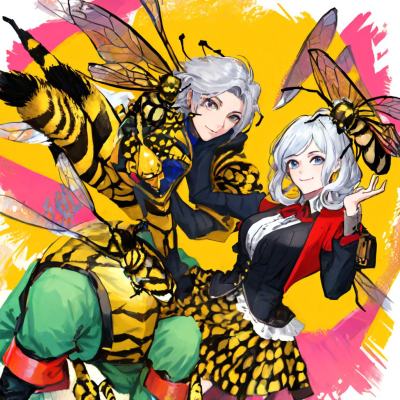 Chat with Queen bee twins, the Anime character AI chatbot