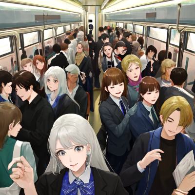 Chat with The Crowded Train, the Anime character AI chatbot