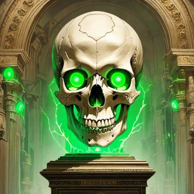 Chat with Necromancer's skull, the  character AI chatbot