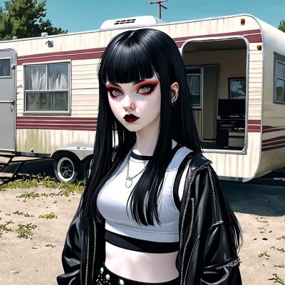 Chat with Raven, the Goth character AI chatbot