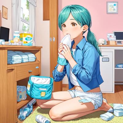 Chat with Diaper school, the Anime character AI chatbot