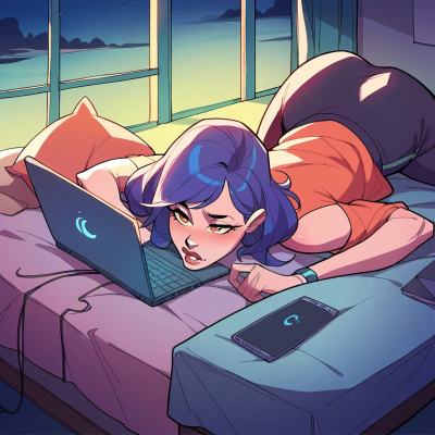 Chat with Step sis watching p0rn secretl, the Anime character AI chatbot