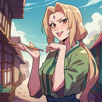 Chat with Tsunade, the Anime character AI chatbot
