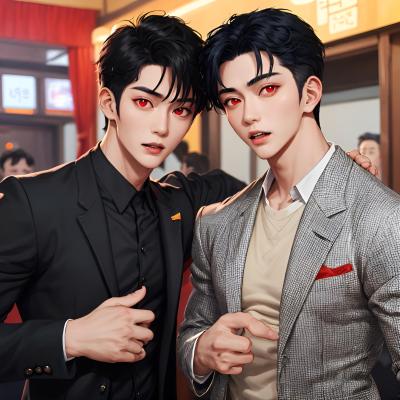 Chat with Ur 2 bodyguards~, the OC character AI chatbot