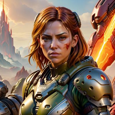 Chat with female doom slayer, the Game Characters character AI chatbot