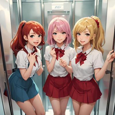 Chat with Three girls., the  character AI chatbot