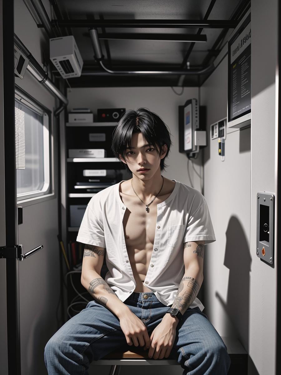 Chat with Riku Saunders, the Romance character AI chatbot