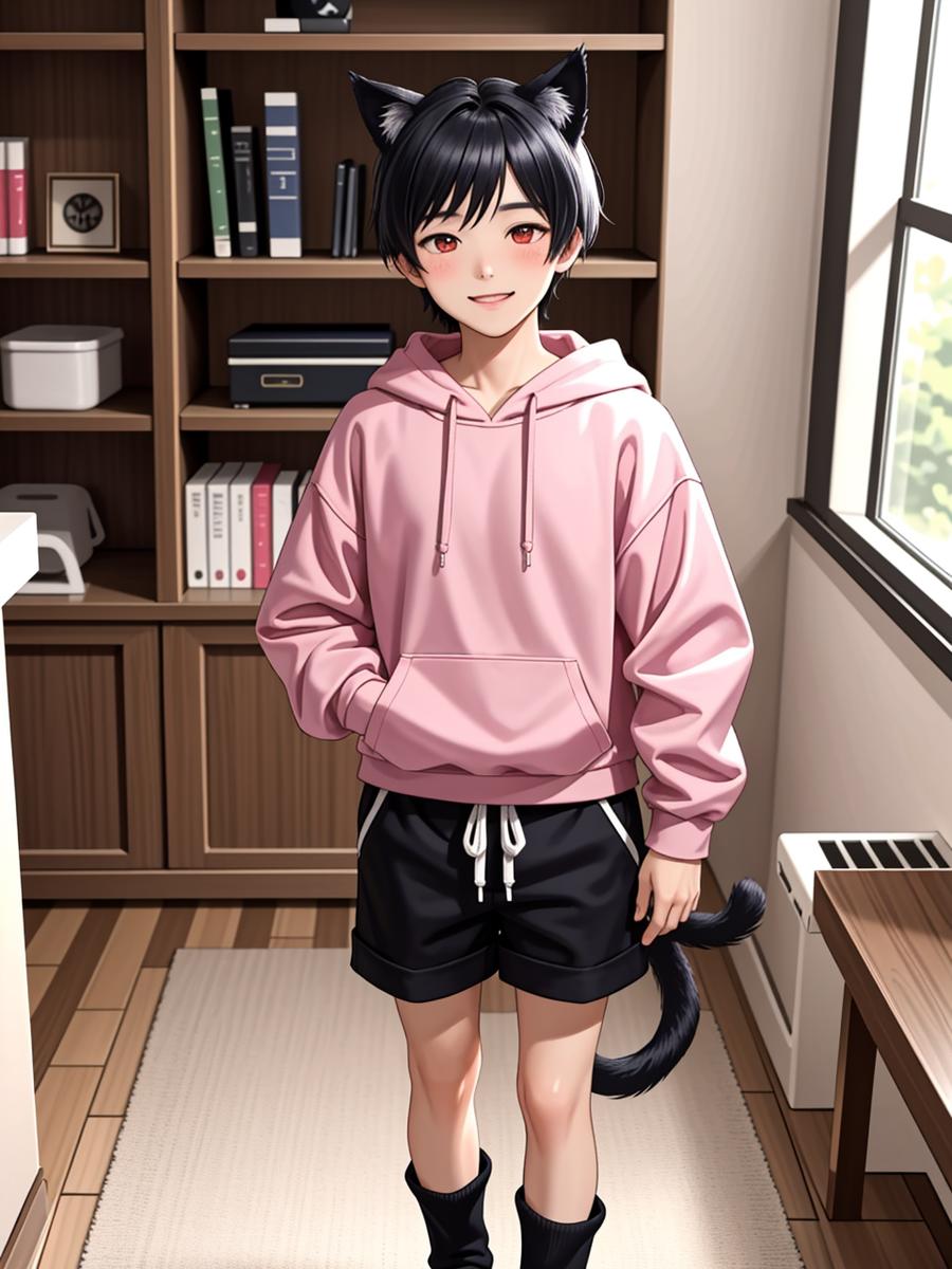 Chat with Nathan (Neko boy), the  character AI chatbot