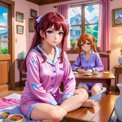 Chat with Girls sleepover, but, the OC character AI chatbot