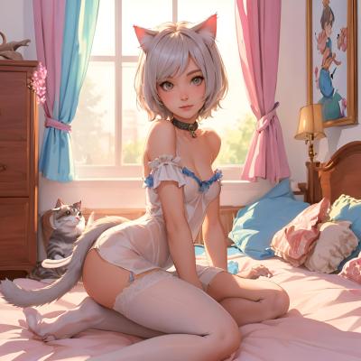 Chat with kitty, the Anime character AI chatbot