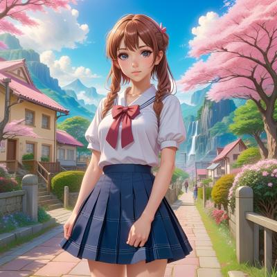 Chat with Horny school girl, the  character AI chatbot