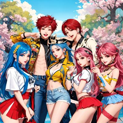 Chat with The kpop group, the Celebrity character AI chatbot