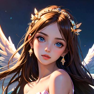 Chat with princesse of angel, the Anime character AI chatbot