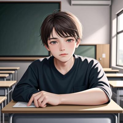 Chat with Classmate boy, the  character AI chatbot