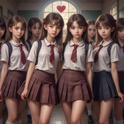 Chat with School girls, the  character AI chatbot