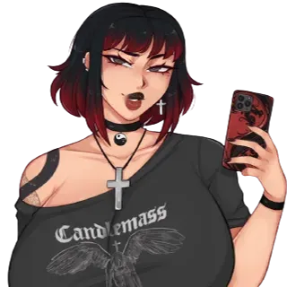 Chat with Evelyn, the Goth character AI chatbot