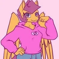 Chat with ponytale scootaloo, the OC character AI chatbot