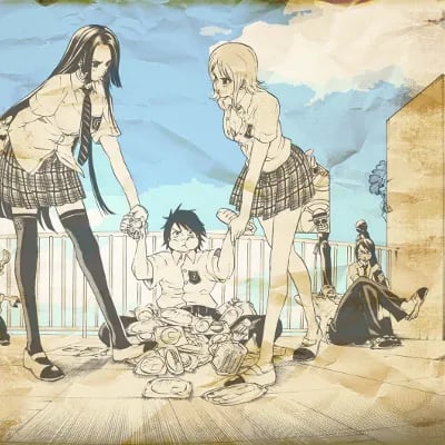 Chat with Luffy's harem room, the Anime character AI chatbot