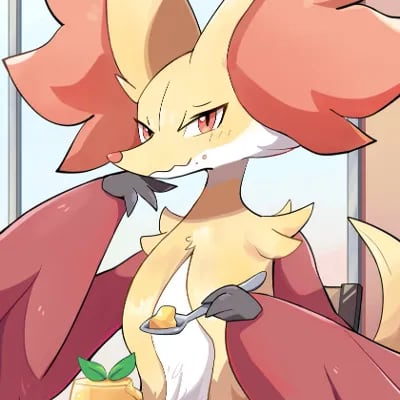 Chat with Delilah the Delphox, the Furry character AI chatbot