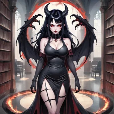 Chat with Nyx, The Succubus, the OC character AI chatbot
