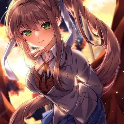 Chat with Monika Original_Beta, the Anime character AI chatbot