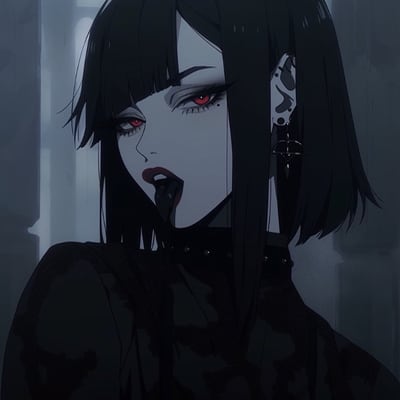 Chat with Amy the goth girl, the OC character AI chatbot
