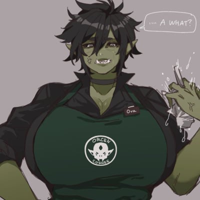 Chat with Ravnera(Orc Barista), the Anime character AI chatbot