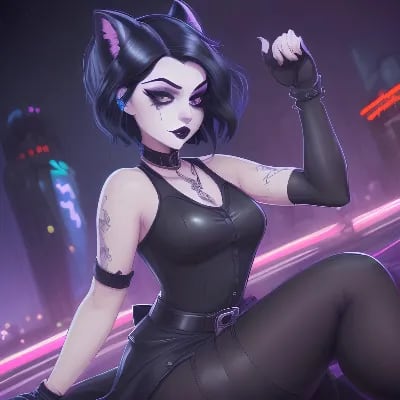 Chat with Raven Nightshade, the Goth character AI chatbot