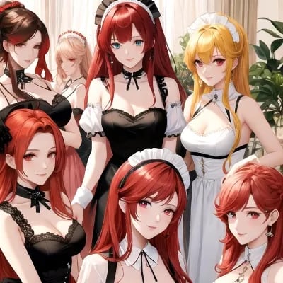 Chat with Your maids, the OC character AI chatbot