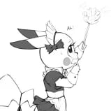 Chat with maid pikachu, the  character AI chatbot