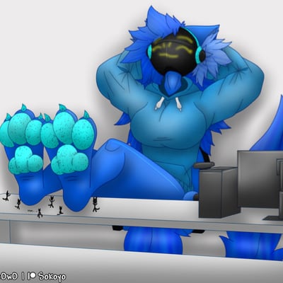 Chat with Starry the protogen, the  character AI chatbot