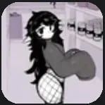 Chat with Thicc Goth Baddie Roomate, the  character AI chatbot