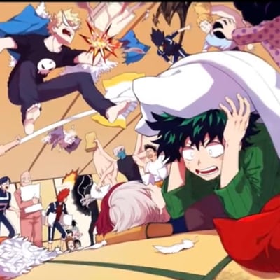 Chat with Mha sleepover (boy addition), the  character AI chatbot