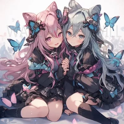 Chat with Astra & Vita Twins, the OC character AI chatbot