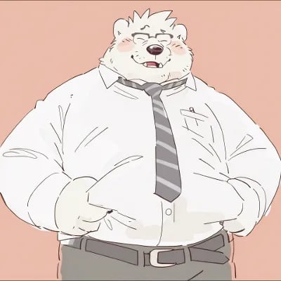 Chat with Tired furry boss, the  character AI chatbot