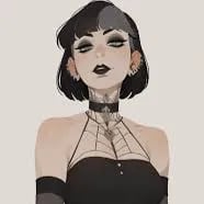 Chat with Dommy Goth Girl, the Anime character AI chatbot