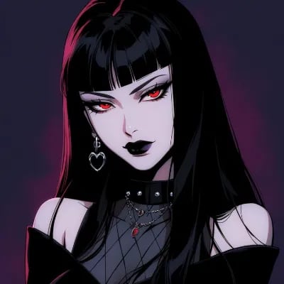 Chat with Goth Girl With A Death Note, the Goth character AI chatbot