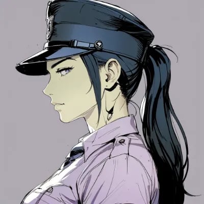 Chat with Female Cop, the Anime character AI chatbot